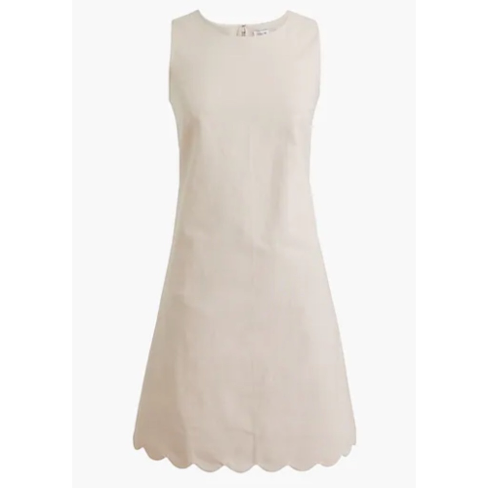 NWT New J.Crew Scalloped shift dress
